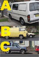 General Knowledge - Which vehicle is parked correctly?