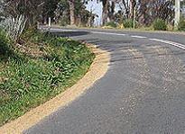 General Knowledge - You drive up to a corner where you see some loose gravel on the road. You should