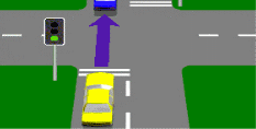 Intersections - When you come to an intersection and the road beyond is choked with vehicles going in the same direction, what should you do?