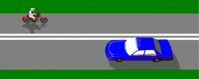 Traffic Lights Lanes - A section of road is marked with double unbroken dividing lines as in the diagram. When is a vehicle allowed to cross these lines?