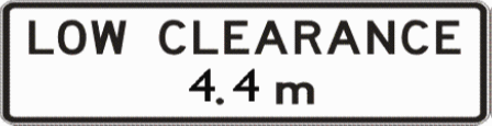 General Knowledge - This sign is displayed on the approach to a bridge or tunnel. You should: