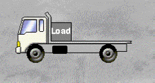 Load Restraint - The load on the vehicle shown in the diagram is resting against the headboard. This method of load restraint is known as