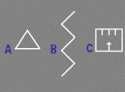 Pedestrians - Which sign painted on the road tells you there is a pedestrian crossing ahead?