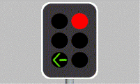 Traffic Lights Lanes - These lights mean that you: