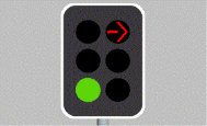 Traffic Lights Lanes - It is 3 o'clock in the morning. You cannot see any other traffic. You want to turn right. You may: