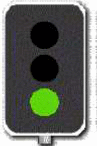 Traffic Lights Lanes - As you approach a set of traffic lights at an intersection, they change from green to yellow (amber). You must: